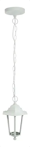 LUMINARIA PENDENTE TLF 28 ALUMINIO E-27 BRANCO  COD. 15060047 - TASCHIBRA