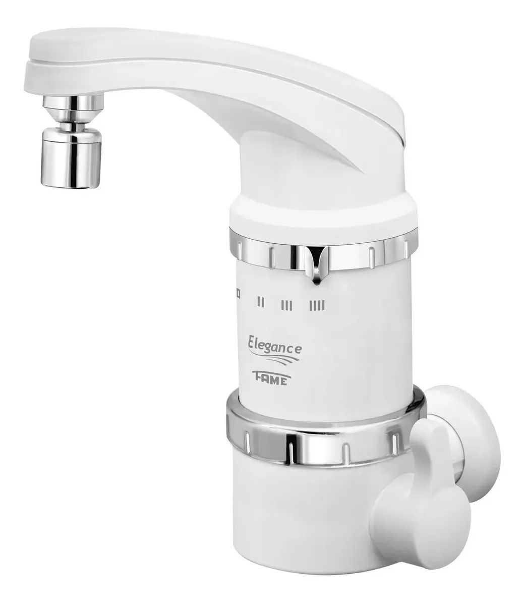 TORNEIRA ELETRICA 4T ELEGANCE BRANCA DE PAREDE 6800W 220V COD. 4317 / 1043172 - FAME