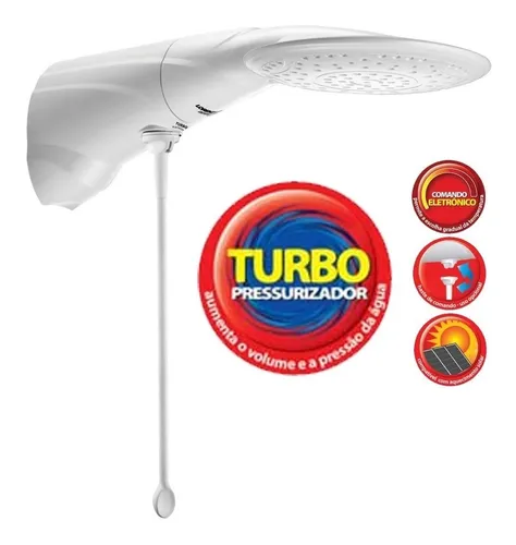 CHUVEIRO / DUCHA ELETRONICA ADVANCED TURBO C/PRESSURIZADOR 220V/ 0A 7500W COD. 7510530 / 7510528 -  LORENZETTI