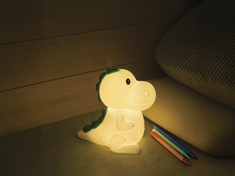 ABAJUR SOFT REX / DINOSSAURO RGB 0,5W  COD.15130009 - TASCHIBRA