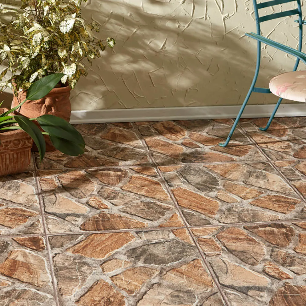 PISO 58X58CM ESMALTADO ROCHA VPC58012 CAIXA 2 35M²-(7 PEÇAS)- VIVA
