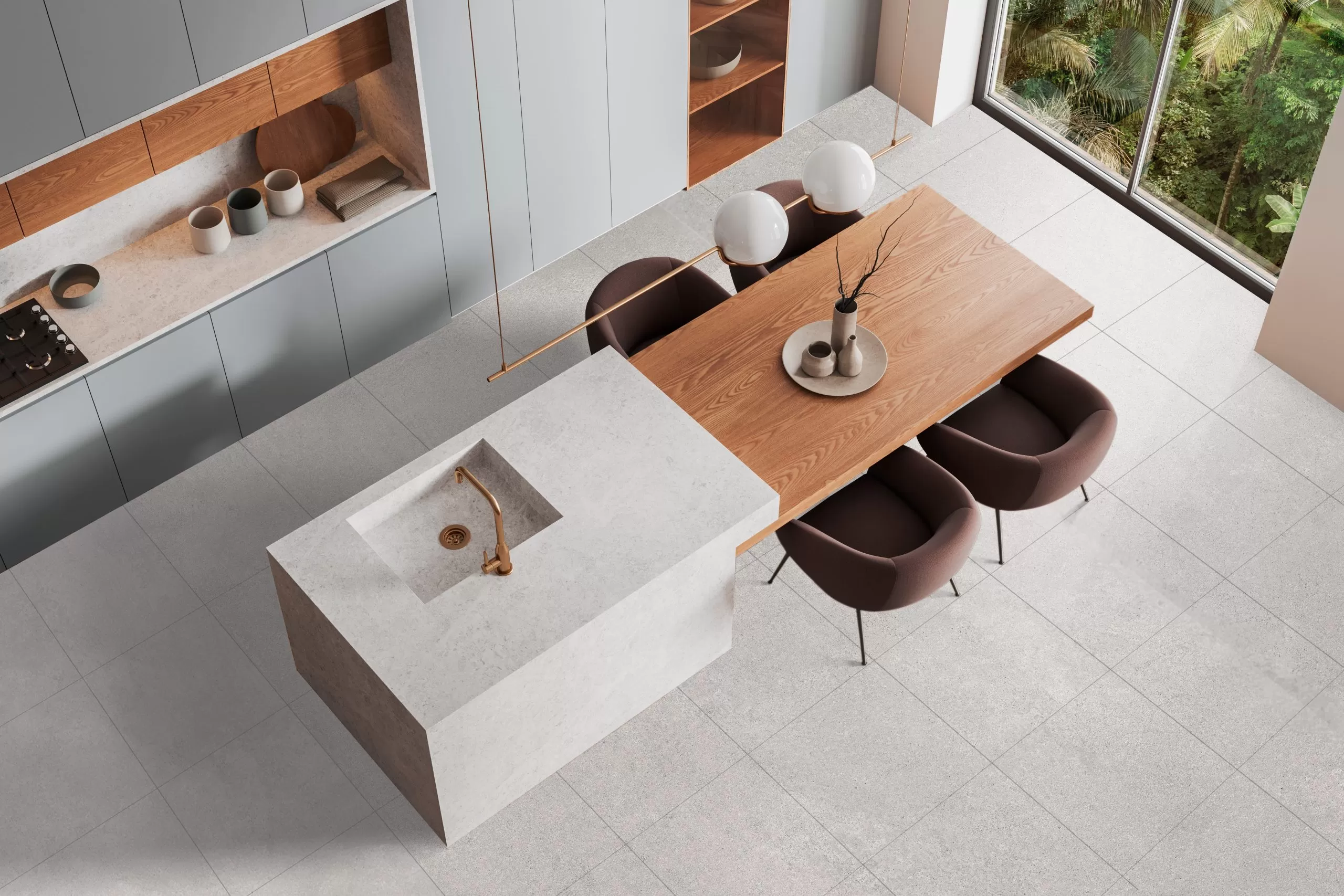 PISO 53X53CM PORTLAND GRAY CAIXA 2 81 M2 (10 PEÇAS)  - CEJATEL